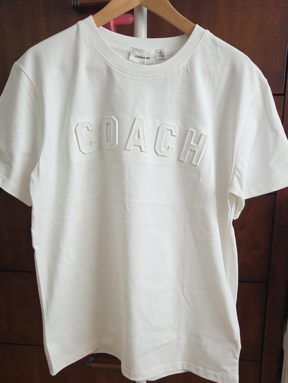 Coach Depossed White Short Sleeve T-Shirt (NWT)